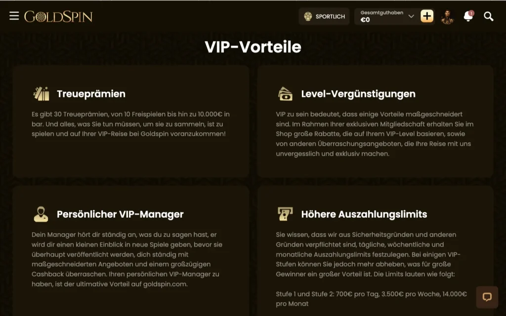 GoldSpin VIP